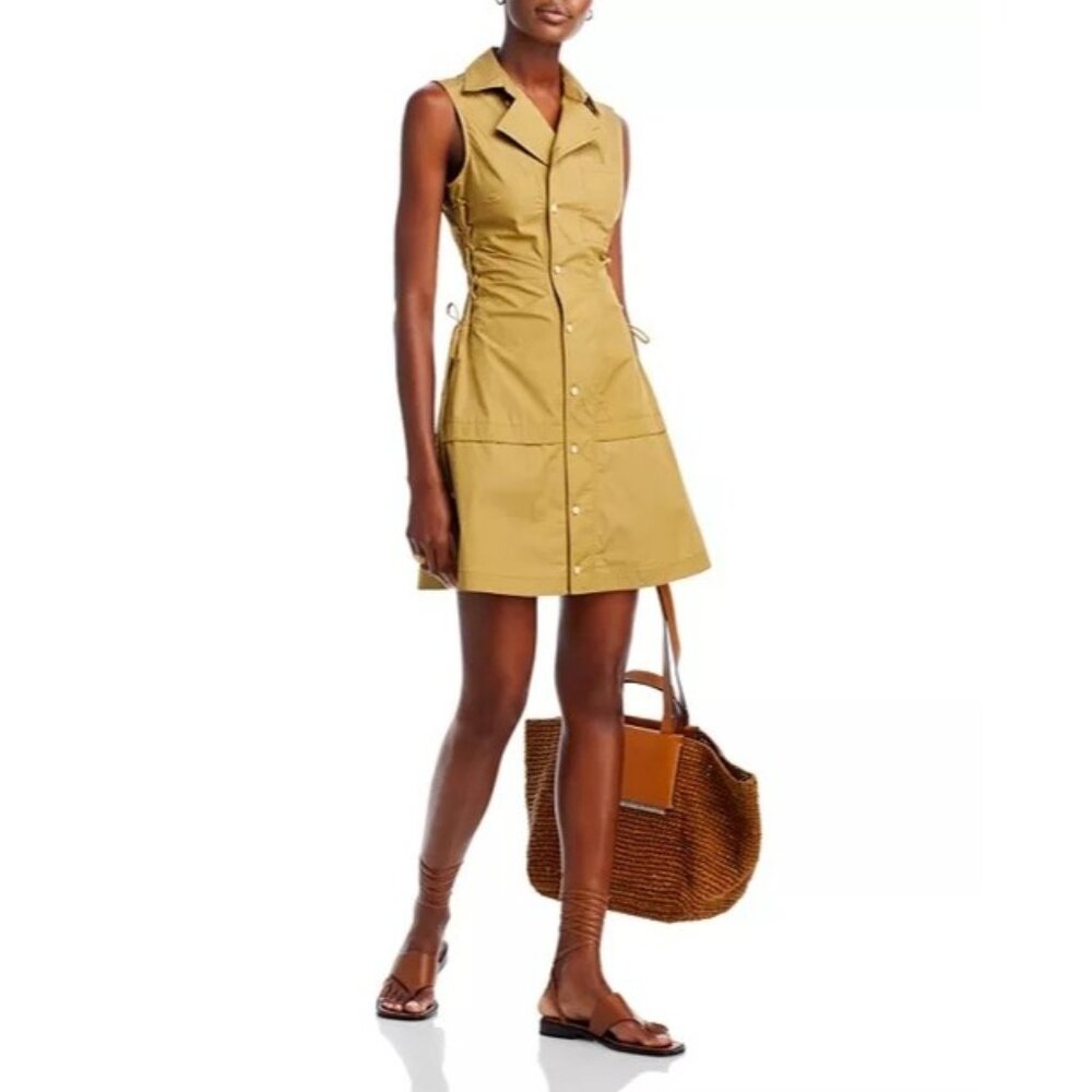 NEW Derek Lam 10 Crosby Serena Lace Up Dress Size 4